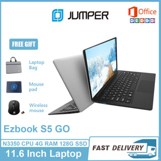 【Thai Keyboard】Jumper Brand New Ezbook S5 GO 11.6 Inch Laptop Computer 4GB Ram 128GB SSD Intel Celeron N3350 Windows 11 MS Office Install