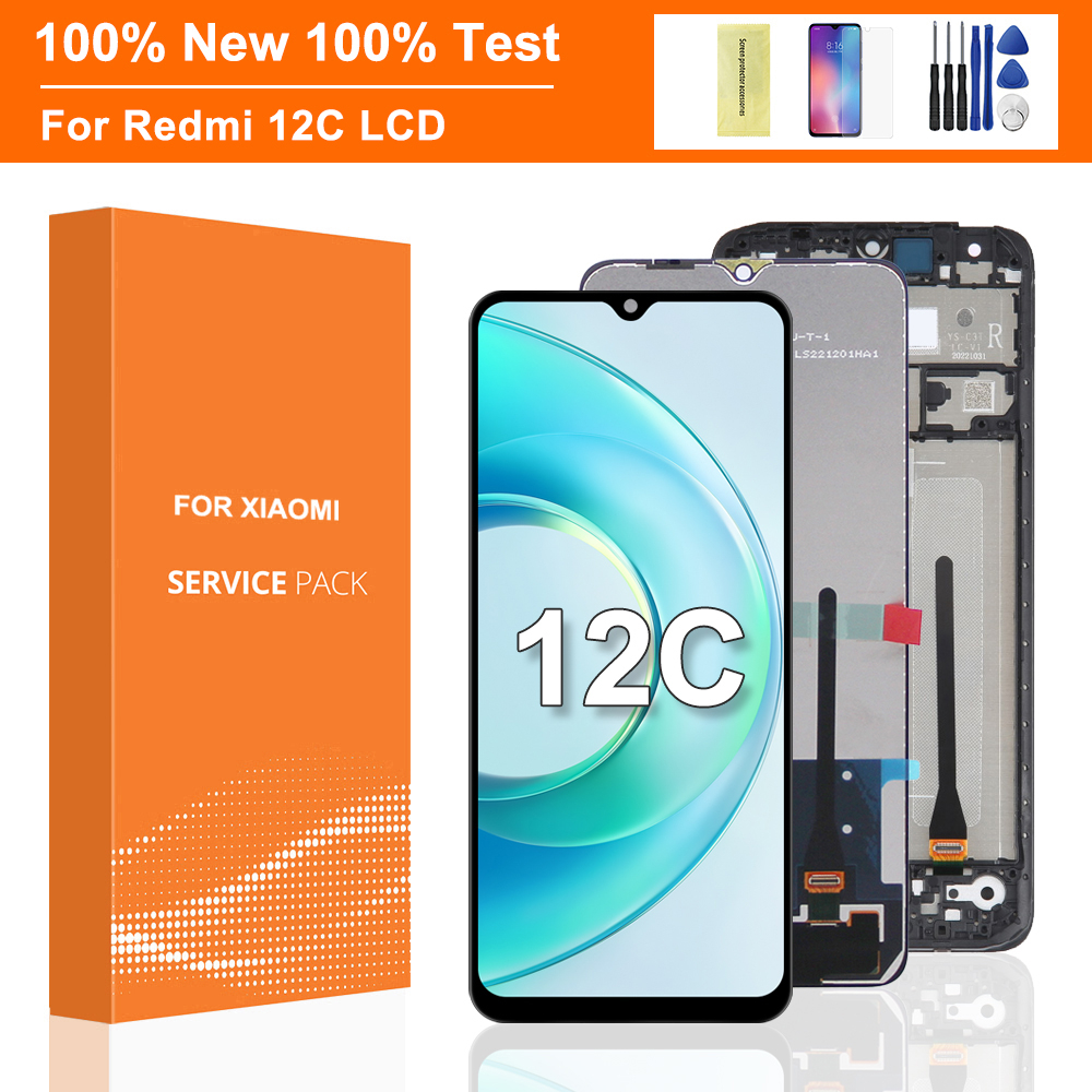 6.71 สําหรับ Xiaomi Redmi 12C จอแสดงผล LCD Touch Panel Screen Digitizer สําหรับ Redmi 12C 22120RN86G