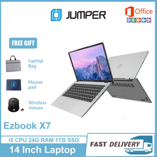 【Thai Keyboard】Jumper Ezbook X7 14 Inch Laptop  Notebook 24GB RAM 1TB SSD Intel® Core i5 Quad Core Windows 11with MS Office Install