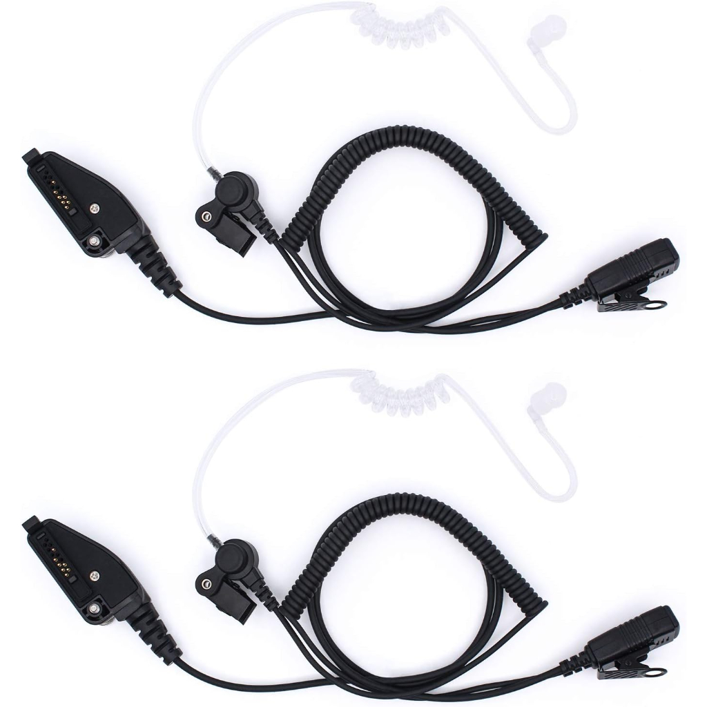 2 แพ็คหูฟังสําหรับ Kenwood NX-5200 NX-5300 NX-5400 NX-200 NX-300 TK-2180 TK-3180 TK-5210 TK-5310 ไวก