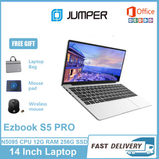 【Thai Keyboard】Jumper Ezbook S5 Pro 14 Inch Laptop Notebook Computer Brand New  256GB SSD 12GB RAM Intel Celeron N5095 Windows 11 Office Install  Support 5G