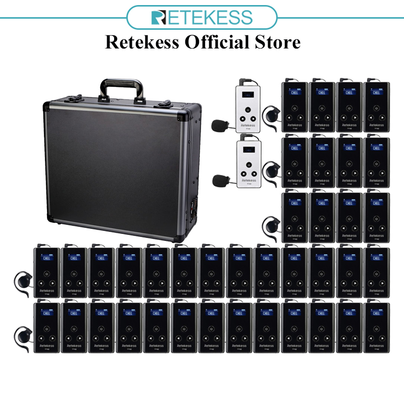 Retekess TT102 เครื่องรับสัญญาณนำเที่ยว ระบบไร้สาย