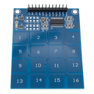 แผ่นบอร์ดโมดูลเซนเซอร์ดิจิทัล 16 ทาง XD-62B TTP229