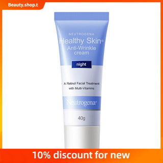 【 Beauty Shop 】 [Free Shipping]  Neutrogena A ครีมโลชั่นแอลกอฮอล์กลางคืน เรตินอล ต่อต้านริ้วรอย 40 กรัมNeutrogena A Retinol Anti-Aging Retinol Night Cream Lotion 40g.