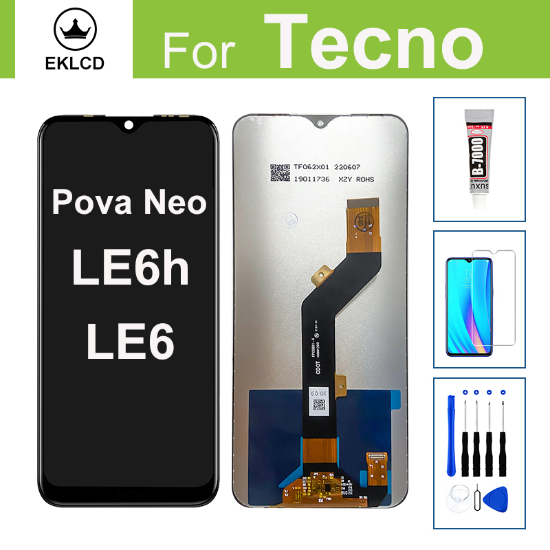 อะไหล่หน้าจอสัมผัส LCD 6.8 นิ้ว สําหรับ Tecno Pova Neo LE6 LE6h