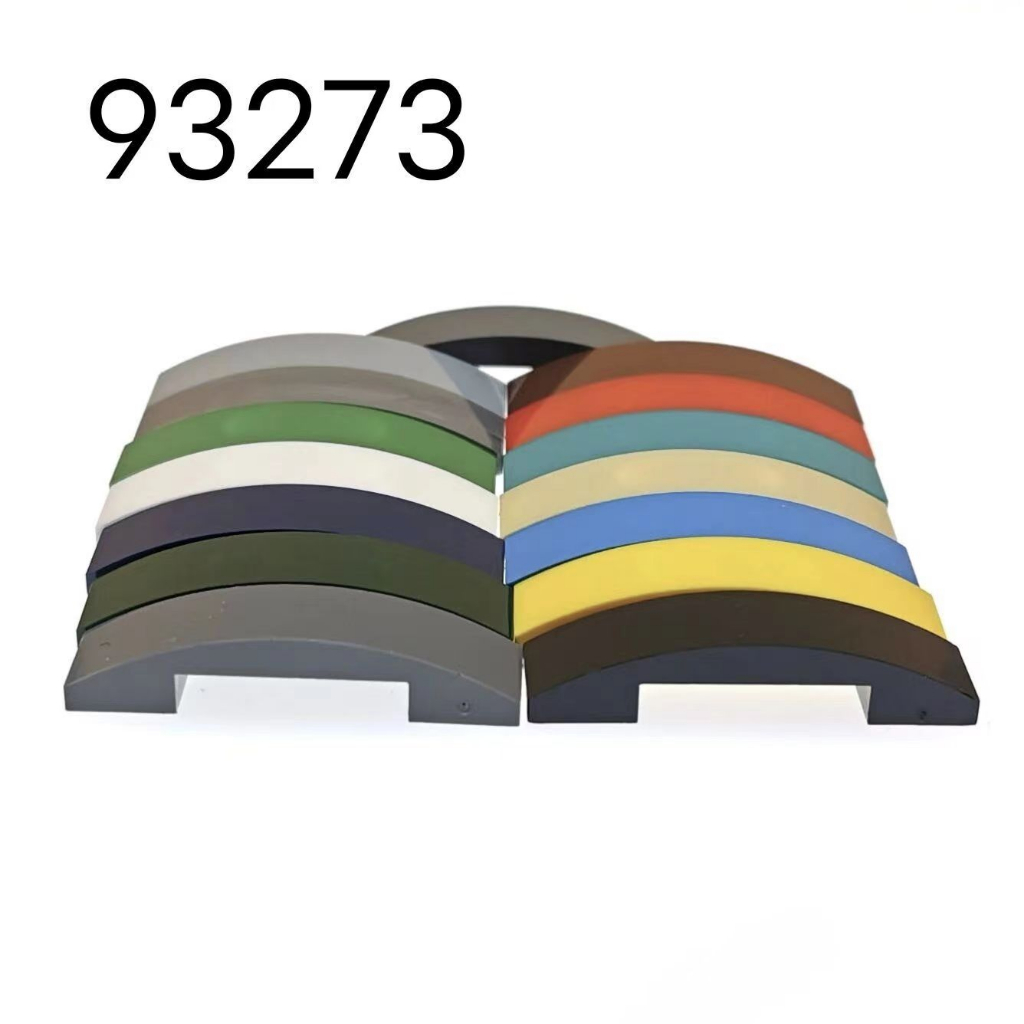93273 บล็อกตัวต่อ เทคโนโลยี MOC ทรงโค้ง ขนาดเล็ก 4x1