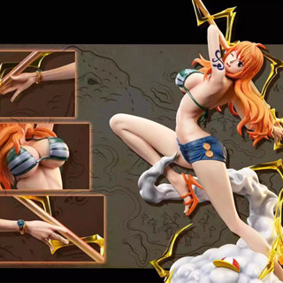 โมเดลวันพีช แอ็คชั่นฟิกเกอร์ One Piece IU Popmax Resonance Nami (2 Years Later Version) 25cm figure model Straw Hat Pirate Gk Onepiece โมเดล อนิเมะ แอ็คชั่นฟิกเกอร์