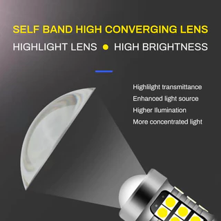 YIRAY 27LED รถ LED หลอดไฟถอยหลัง Flash & Non Flash T15/W16W T20/7440 1156/P21W 27chips หลอดไฟสํารองแสงสีขาว (Striobe 3 ครั้ง + คงที่)