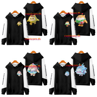 ใหม่ เสื้อกันหนาว เสื้อแจ็กเก็ต แขนยาว มีฮู้ด พิมพ์ลายการ์ตูนอนิเมะ Eggy Party 3D ทรงหลวม สไตล์ญี่ปุ่น แฟชั่นสําหรับผู้ชาย และผู้หญิง