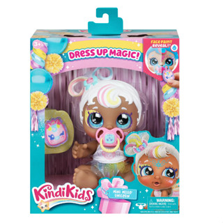 Kindi Kids Magic Baby Sister Doll Mini Mello Unicorn with Face Paint Reveal Kindi ตุ๊กตายูนิคอร์นเมลโล่ ขนาดเล็ก พร้อมหน้าสี สําหรับเด็ก