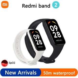 Xiaomi Redmi Band 2 ออกซิเจนในเลือด 1.47 นิ้ว หน้าจอขนาดใหญ่ สร้อยข้อมือแบบสมาร์ท อัตราการเต้นของหัวใจ การวัดสุขภาพการนอนหลับของผู้หญิง