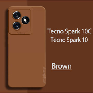 Tecno Spark 10c เคสโทรศัพท์ Tecno Spark 10 pro เคสโทรศัพท์ Spark 10 4G เคสป้องกันกล้อง นิ่ม Tpu สีมาการอง เคสสีลูกกวาด