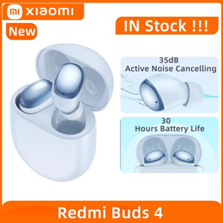 Xiaomi Redmi Buds 4 TWS หูฟังบลูทูธ 5.2 35dB ตัดเสียงรบกวน 2 ไมค์ หูฟังไร้สาย อายุการใช้งานแบตเตอรี่ 30 ชั่วโมง IP54 Xiaomi Redmi Buds 4 TWS หูฟังบลูทูธ 5.2 35dB