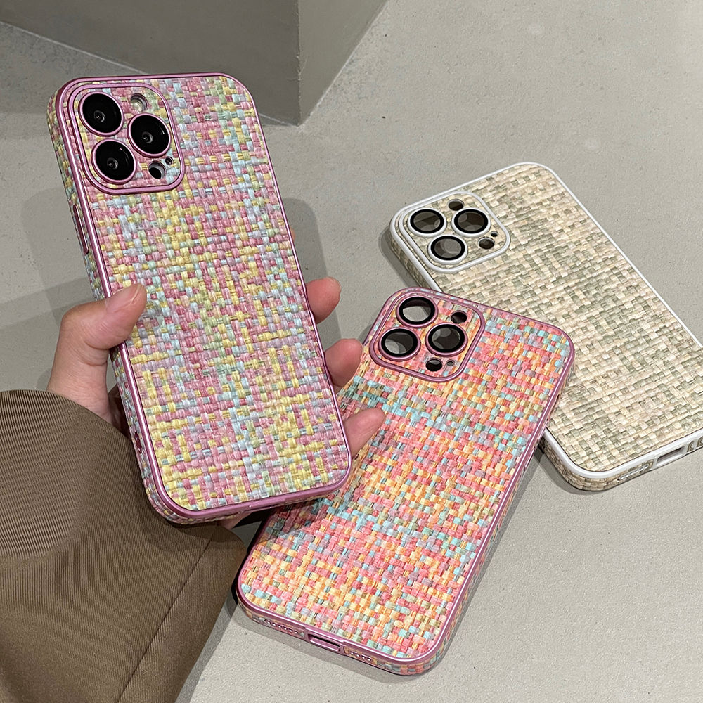 เคสโทรศัพท์มือถือแฟชั่น กันเลนส์กล้อง ด้านหลัง หลากสี สําหรับ iphone 11 14pro 15 Pro Max 14 13 12 Pro Max 14promax 13promax 12promax