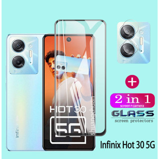 Infinix Hot 30 5G ฟิล์มกระจกนิรภัย แบบเต็มจอ ฟิล์มกระจกนิรภัย แบบเต็มจอ + ฟิล์มเลนส์กล้อง