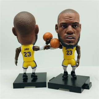 ฟิกเกอร์ตุ๊กตาบาสเก็ตบอล NBA Lakers Player Yellow Kit 23 Lebron James