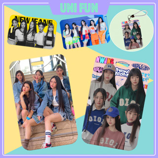 Uni.fun ใหม่-JEANS กระเป๋าใส่บัตร จี้พวงกุญแจ เคสใส่บัตร KPOP