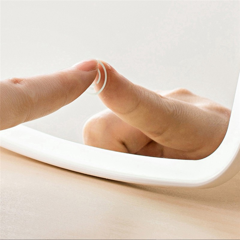 ZAMOTO กระจกงาม กระจกมีไฟ LED กระจกแต่งหน้า สัมผัสไฟ led สามสีที่สามารถปรับได้ - รูปที่ 4