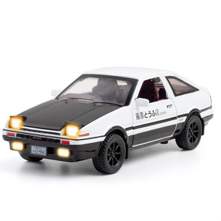 🔥โมเดลรถยนต์ สเกล 1:32 🔥TOYOTA TRUENO AE86 Initial D🔥 พร้อมไฟ เสียง วิ่ง