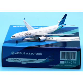 Lh4251 โมเดลเครื่องบินรบ JC Wings 1:400 Garuda Indonesia Cargo Airbus A330-300 Diecast Aircraft Jet Model Reg:PK-GPD