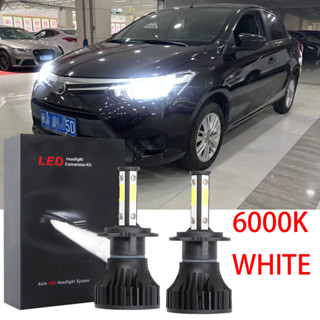 ชุดหลอดไฟฮาโลเจน LED X15 6000K สีขาว แบบเปลี่ยน สําหรับ Toyota Vios E Spec &amp; J Spec (NCP150) (ไฟหน้า) 1 คู่) ปี 2014-2018 2019