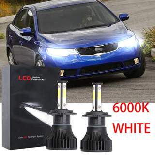 ชุดหลอดไฟฮาโลเจน LED X15 6000K สีขาว แบบเปลี่ยน สําหรับ Kia Forte (TD) ปี 2009 2010 2011 2012 1 คู่