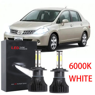 ชุดหลอดไฟฮาโลเจน LED X15 6000K สีขาว แบบเปลี่ยน สําหรับ Nissan Latio 2007-2015 1 คู่