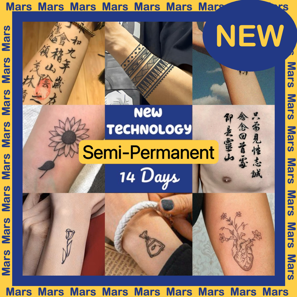 Magic Mars Tattoo NEW Technology - Long Lasting Temporary Tattoo Sticker (2 สัปดาห์)0999