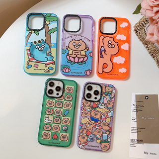 เคสโทรศัพท์มือถือแบบนิ่ม TPU ลายหมีขี้เกียจ CT สําหรับ iphone11 12 13 14 pro promax