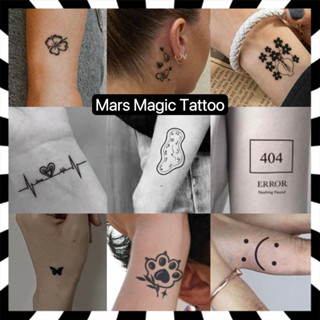 【Mars Tattoo】ใหม่ สติกเกอร์รอยสักชั่วคราว กึ่งถาวร 2 สัปดาห์ ติดทนนาน JH004