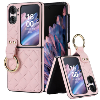 เคสโทรศัพท์หนัง ฝาพับ พร้อมแหวนตั้งโทรศัพท์ สําหรับ OPPO FIND N2 FLIP