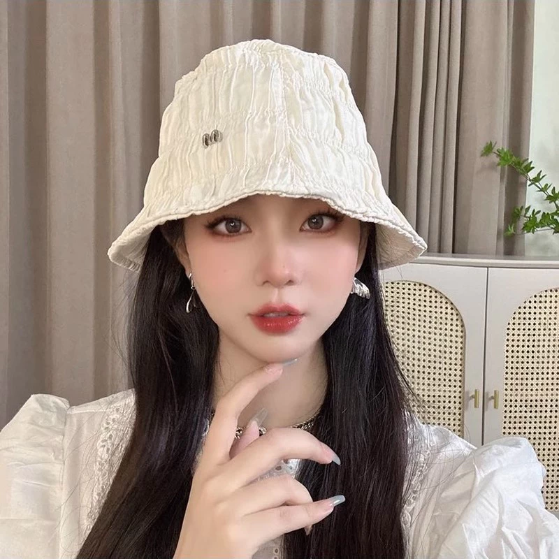 หมวกบักเก็ตกันแดด แต่งจับจีบ สำหรับผู้หญิง thumbnail 5
