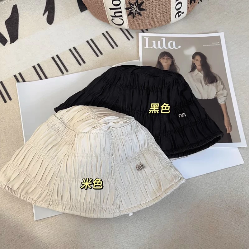 หมวกบักเก็ตกันแดด แต่งจับจีบ สำหรับผู้หญิง thumbnail 8