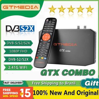 ⭐⭐⭐Gtmedia GTX Combo กล่องรับสัญญาณสมาร์ททีวี แอนดรอยด์ 9.0+DVB-S2/T2/C,8K 4K H.256 UHD 2G+32G รองรับช่องเสียบการ์ด CI Plus