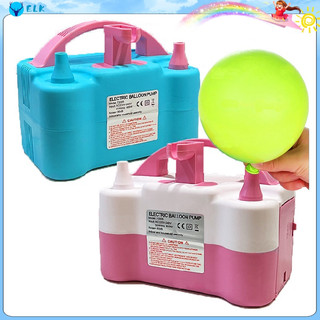 Electric Birthday Party Balloon Air Pump Double Nozzle Pink Super Powerful Local Shipment
