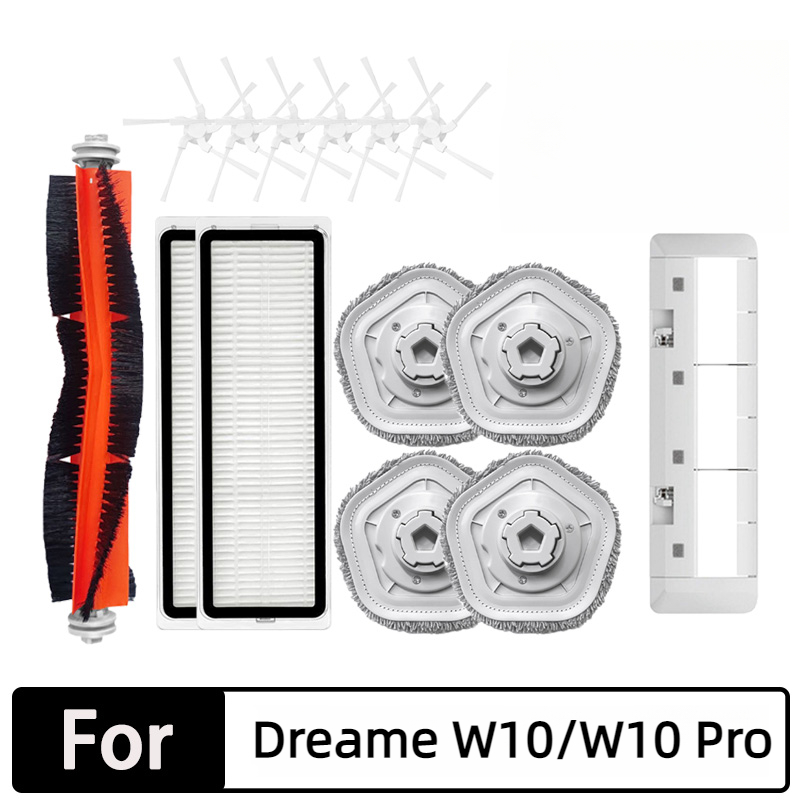 Dreame Bot W10 W10 Pro หุ่นยนต์ดูดฝุ่น อุปกรณ์เสริมแปรงหลัก แปรงหลัก แปรงด้านข้าง ตัวกรอง ไม้ถูพื้น กล่องเก็บฝุ่น อะไหล่สํารอง