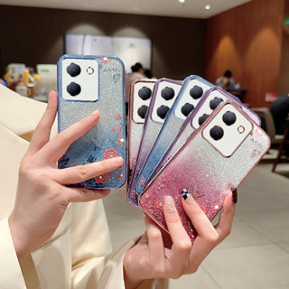 เคสโทรศัพท์มือถือนิ่ม ไล่โทนสี หรูหรา สําหรับ Vivo Y36 5G Y27 4G Y27 5G Y78 5G