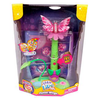 Little Live Pets Flutter Wings Dancing Butterfly Flower Garden Playset ชุดของเล่นสัตว์เลี้ยง ปีกผีเสื้อ ดอกไม้ สําหรับเต้นรํา ในสวน