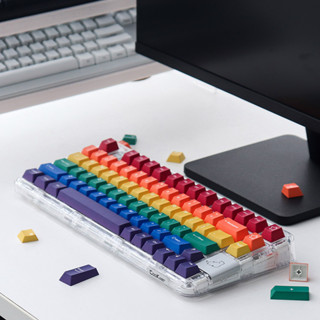 Gmk ปุ่มกดคีย์บอร์ด Pride glory PBT krycaps dye sublimation Cherry profile 61/87