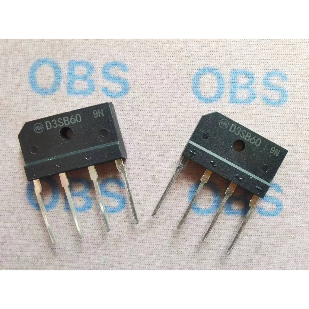 ((5 ชิ้น) D3SB60 D3SBA60 3SB60 3SBA60 MADE IN JANPAN นําเข้าญี่ปุ่นใหม่แหล่งจ่ายไฟ Rectifier Bridge