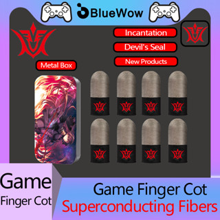 Bluewow 【ซีลปีศาจ】ถุงมือนิ้วหัวแม่มือ ป้องกันเหงื่อ สําหรับเล่นเกม