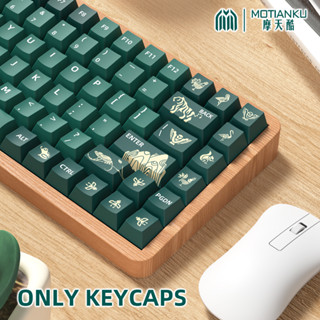 Animal Green Keycaps Cherry Profile PBT Sublimation for ANSI ISO Layout 64/68/87/98/96/104 Mechanical Keyboard Key Caps