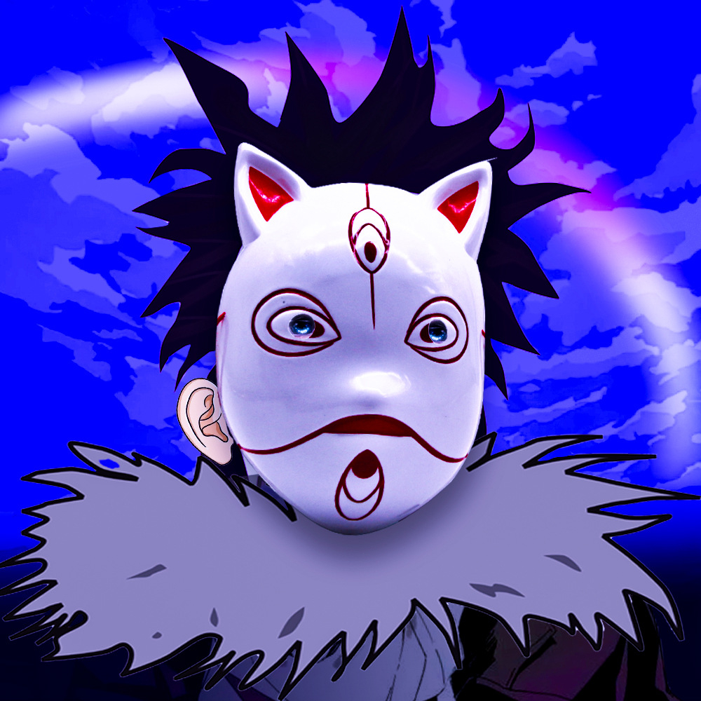 Mystic ninja Naruto Kakashi COSPLAY props Ghost Anniulator พร้อมหน้ากากชายผู้ใหญ่ All Saints