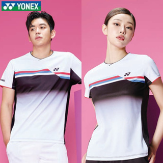 Yonex เสื้อกีฬาแบดมินตัน แขนสั้น แห้งเร็ว ระบายอากาศ ไล่โทนสี สไตล์เกาหลี เหมาะกับฤดูใบไม้ร่วง ฤดูร้อน สําหรับผู้ชาย และผู้หญิง 2023