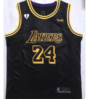 เสื้อกีฬาบาสเก็ตบอล ลายทีม NBA jersey Los Angeles Lakers No.8 No.24 Kobe 10 แบบ