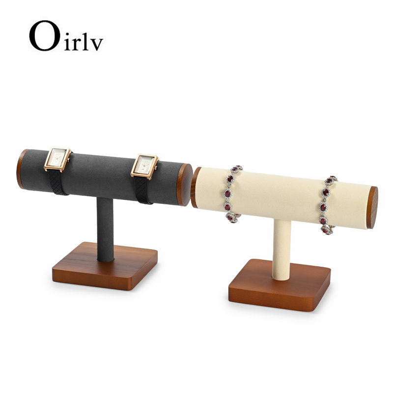Oirlv ไม้เครื่องประดับ Organizer นาฬิกาขาตั้งสร้อยคอสร้อยข้อมือแหวนชั้นเก็บ SM212 SM235