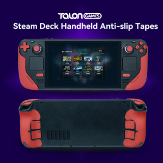 TALONGAMES เกมมืออาชีพจับสติกเกอร์ป้องกันการลื่นไถล Steam Deck Controller รวมทุกอย่างดูดซับเหงื่อป้องกันการลื่นไถล