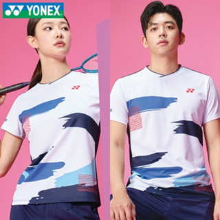 เสื้อกีฬาปิงปอง Yonex แบบแห้งเร็ว ระบายอากาศได้ดี ดูดซับเหงื่อ สวมใส่สบาย แฟชั่นฤดูร้อน สไตล์เกาหลี สําหรับผู้ชาย และผู้หญิง 2023