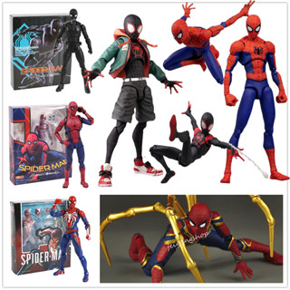 Sv ฟิกเกอร์ SpiderMan Articulado Spider Man Ps4 Shf สําหรับตกแต่งบ้าน