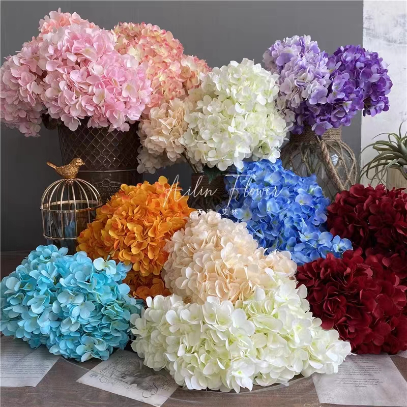 ดอกไม้ประดิษฐ์ ไฮเดรนเยีย ขนาดใหญ่ สําหรับตกแต่งบ้าน เทศกาล พร้อมส่ง